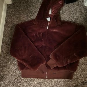 Nike Faux Fur Coat